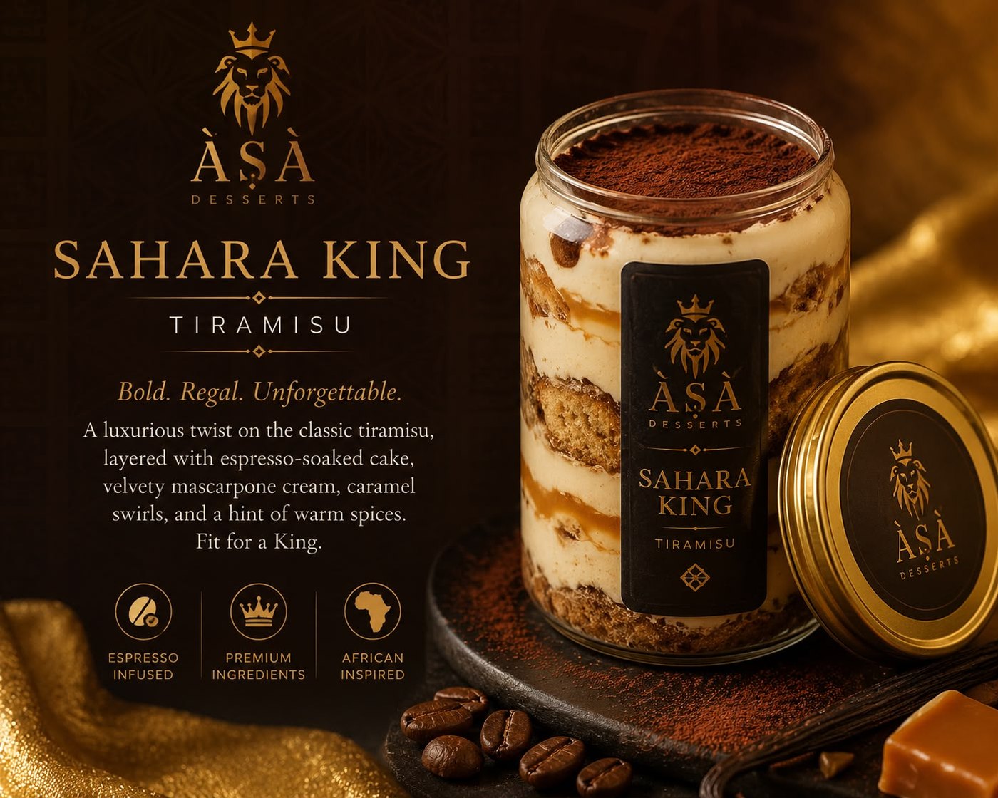 Sahara King · Baobab, Vanilla & Espresso Tiramisu